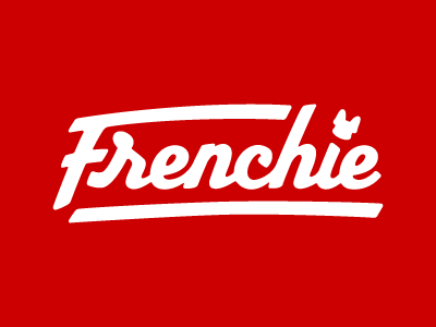Frenchie Logotype Design dog french bulldog frenchie graphic design logotype minimalism modern pet text typography