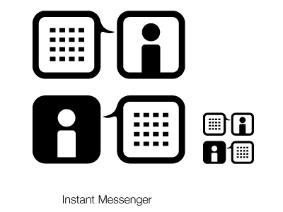 Symbol Design - Instant Messenger communication design instant messenger symbol