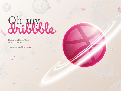 Officially on Dribbble💗 dribbble dribbble invite invite new on dribbble thank you welcome welcome to dribbble