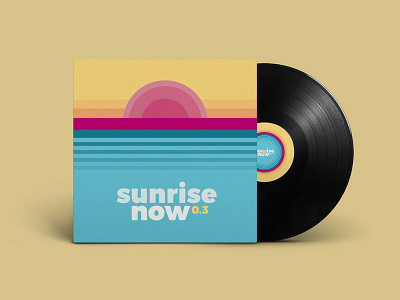 SunriseNow 0.3 Cover beach cd chill cover design graphic ibiza label lounge music retro vinyl