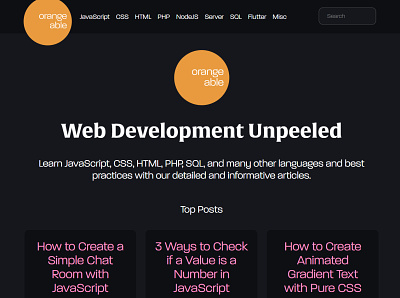 Orangeable development webdevelopment