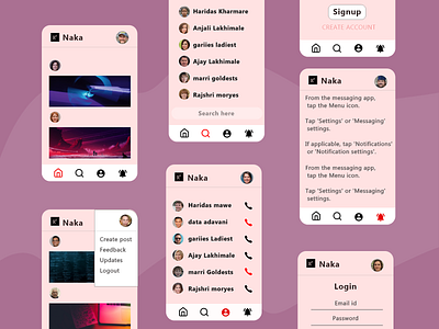 Naka WorkApp... adobe xd branding design graphic design instatrending ui vector