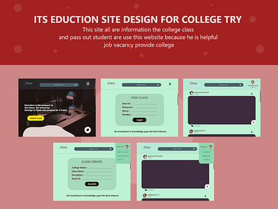 College Community Design Pages...