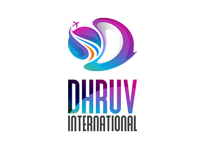 Dhruv International Logo advertising branding graphic design logo logo design