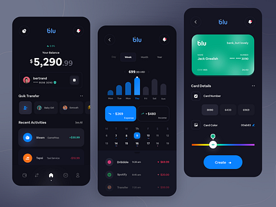 Blu Bank - NEO bank application