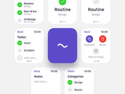 WatchOS Doostr UI Design