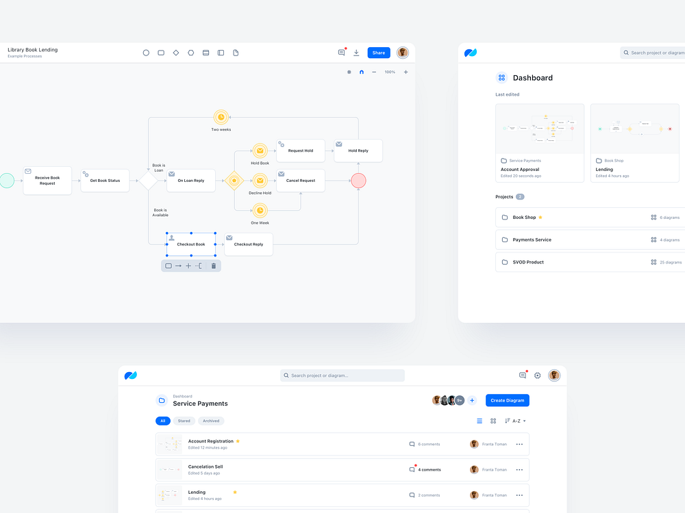 Bpmn Editor Ui   Wip #2 By Franta Toman On Dribbble