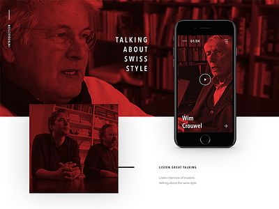 Talking About Swiss Style App Concept app application mobile mobile app swiss swiss style ui user experience user interface ux