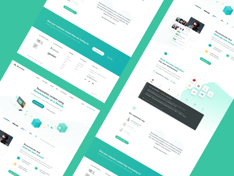 Recombee by Franta Toman on Dribbble