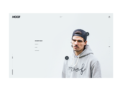 MOOF Lookbook Landing Page Concept