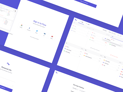 Flow App User Interface calendar dashboard design interface management plan ui user user interface ux