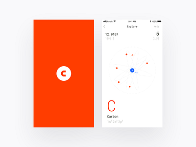 Periodic Table App app clean design interface layout minimal minimalism mobile simple ui user interface ux