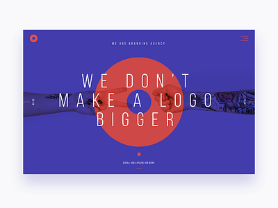 Branding Agency Concept branding clean design interface landing layout logo minimal minimalism simple typography ui user ux web webdesign website