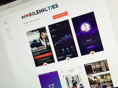 Mobilenicties android layouts mobile ui ux website