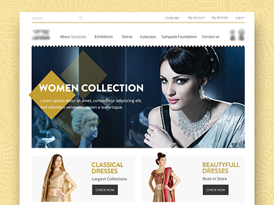Fashionwebsite ecommerce ethic fashion indian ui ux website women
