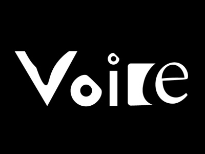 Voice Typographic logo Design branding design graphic design illustration logo ui