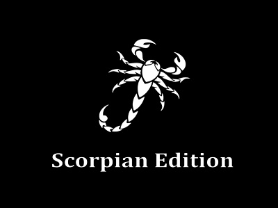 Scorpian Edition Logo Design app branding design graphic design illustration logo typography ui ux vector