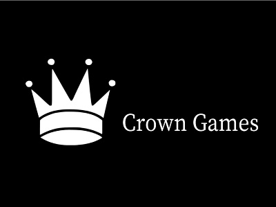 Crown Games Logo Design app branding design graphic design illustration logo typography ui ux vector