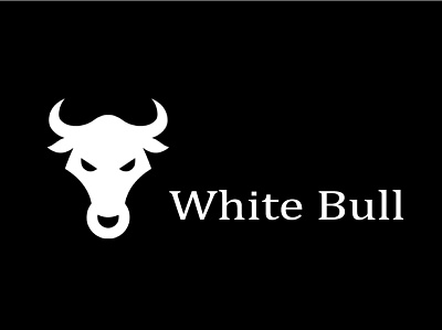 White Bull logo design app branding design graphic design illustration logo typography ui ux vector