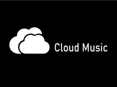 Cloud Music Logo Design app branding design graphic design illustration logo typography ui ux vector