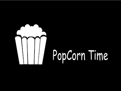 PopCorn Time logo design