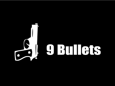 9 Bullets logo Design app branding design graphic design illustration logo typography ui ux vector