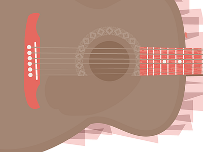 Geetar guitar illustration music shapes