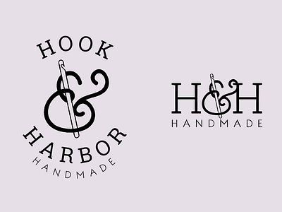 Hook & Harbor crochet handmade identity logo yarn