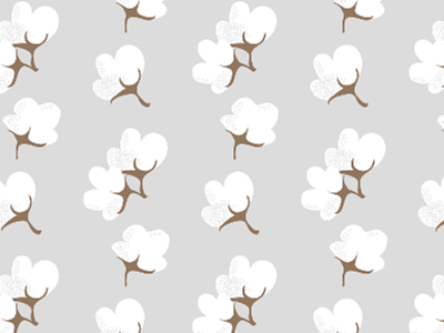 Cotton cotton fabric fern flowers pompoms spoonflower surface design textile