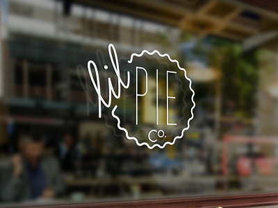 Lil Pie Co. Sign company identity logo pie sign