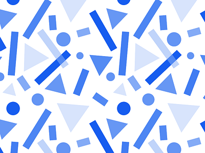 Blue Shapes Pattern geometric pattern repeating pattern shapes