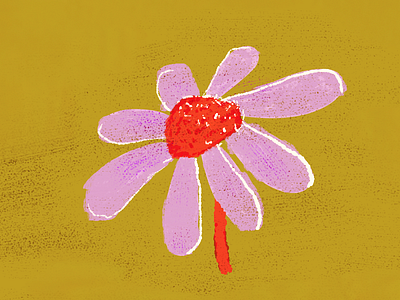 Doodling with Kyle Webster's new Gouache brushes flower gouache illustration kyle webster