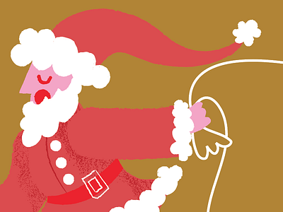 WIP: Santa's on his way christmas holiday illustration santa st. nick