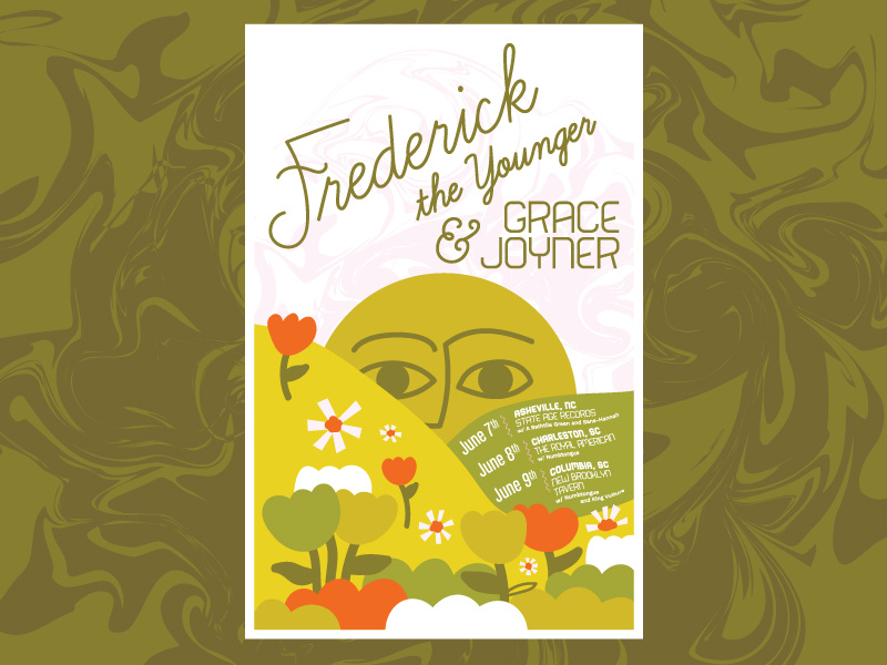 Final Poster north carolina south carolina columbia asheville charleston gig poster retro