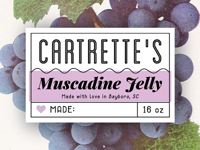 Label for my future jelly adventure grape homemade jam jelly label muscadine packaging preserves purple