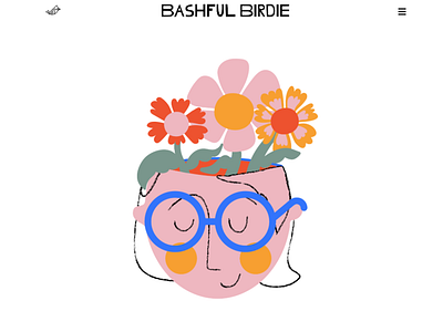 Bashful Birdie got a new website! personal website portfolio webdesign website