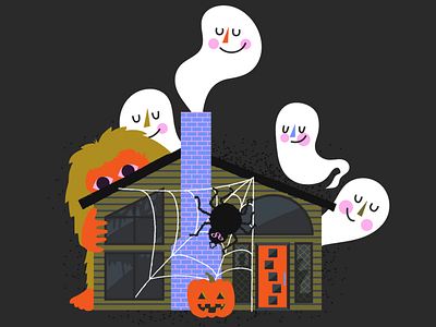 Spooky House ghost halloween house monster spider spooky