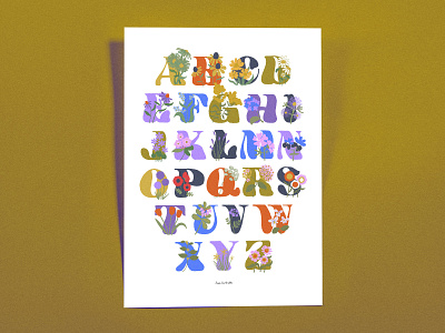 Alphabet Poster alphabet illustration