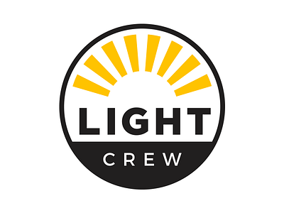 Light Crew brand branding crew identity light logo logotype luminosity run running sun sunshine
