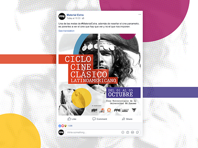 Poster - Cine Clásico art cine colors concept design facebook ads graphic design illustration post poster poster art poster design publication vector