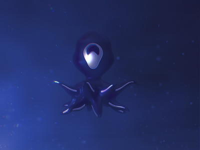 Sea Creature 3d animal blender character illustration ipad marine ocean octopus procreate