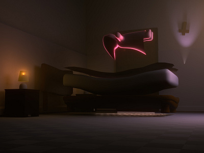 The Exorcist 3d animation blender character horror illustration october