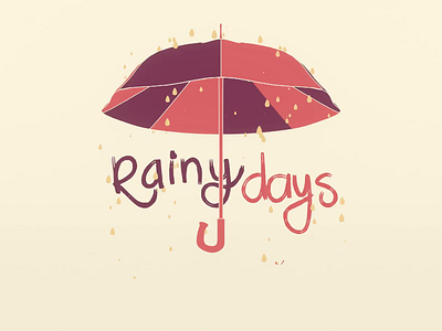 Rainy Days 3d animation blender grease pencil illustration rain rainy render storm umbrella