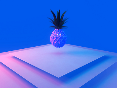Pineapple 2d 2d animation 3d animation blender draw illustration physics render