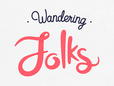 Wanderingfolks branding design logo travel wandering