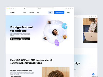 grey.co redesign landing page (replicate) design illustration typography ui ux