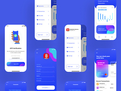 E-WALLET AND FINANCE MONEY APP UX CASE STUDY app design illustration typography ui ux