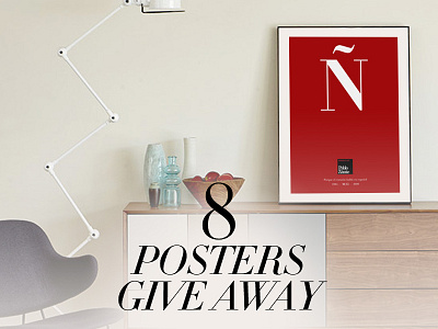 8 Posters Give Away didot interior posters simulation