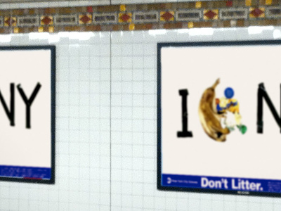 Dont Litter Subway campaign litter mta nyc poster subway