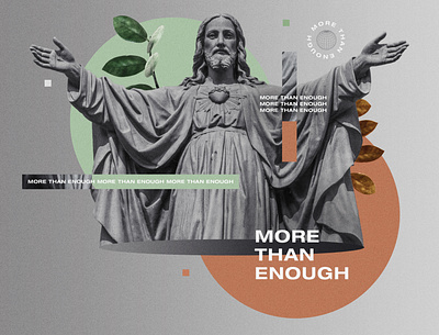 More Than Enough adobe photoshop church church design church marketing concept art concept design design graphicdesign photoshop typography